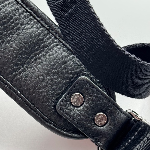 MCM Leather Backpack with Python Print Front Panel - Picture 4 of 16